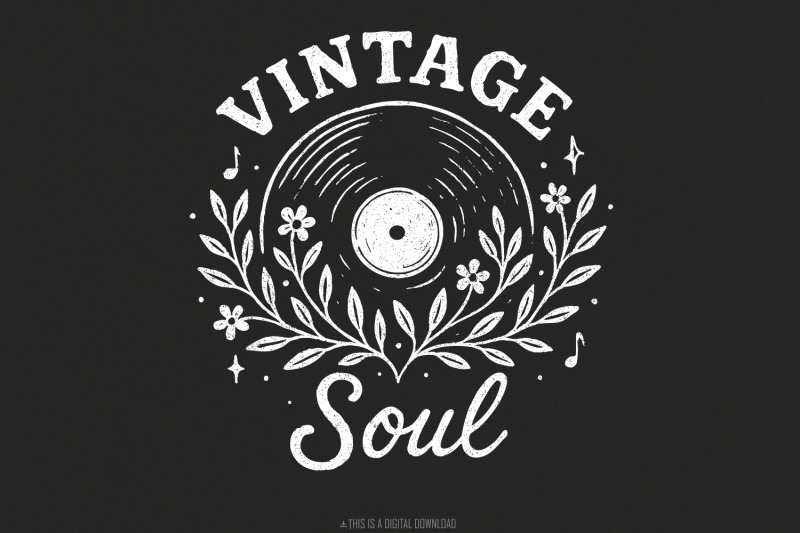 vintage-soul-png-retro-vinyl-record-music-png-boho-floral-png-design