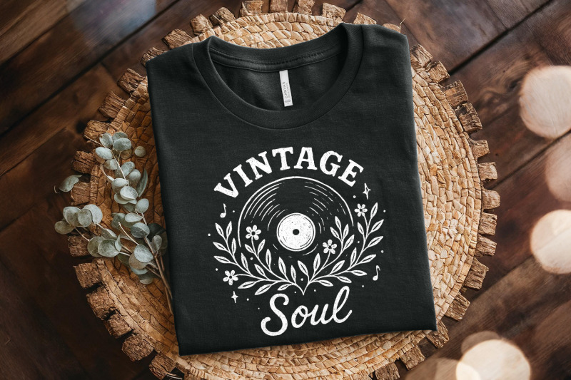 vintage-soul-png-retro-vinyl-record-music-png-boho-floral-png-design