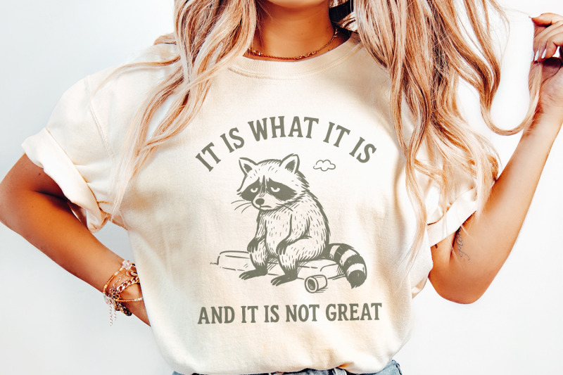 it-is-what-it-is-and-it-is-not-great-png-sad-raccoon-shirt-sarcastic