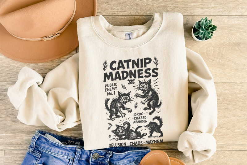 catnip-madness-png-funny-cat-lover-vintage-cat-design-crazy-cat-blac