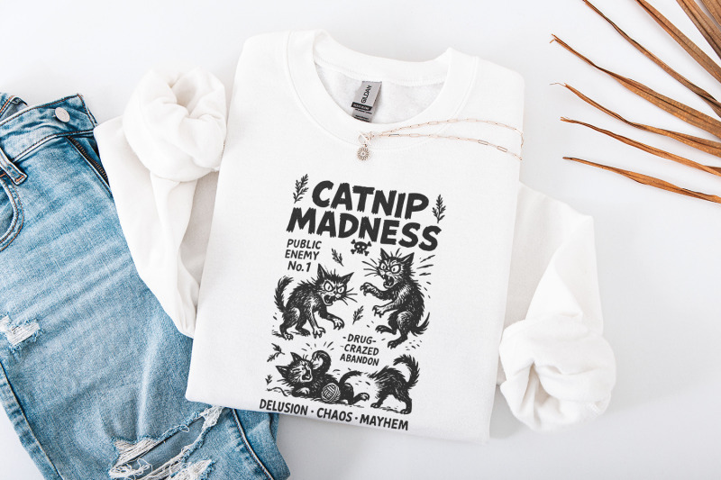 catnip-madness-png-funny-cat-lover-vintage-cat-design-crazy-cat-blac