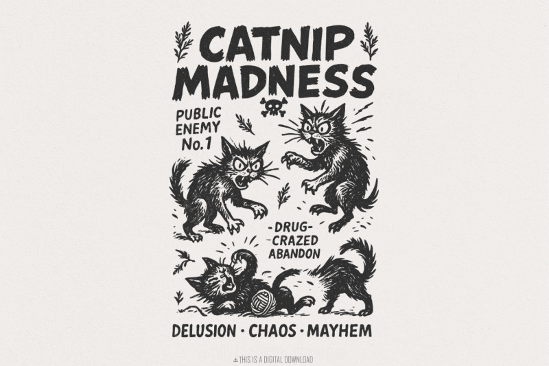 catnip-madness-png-funny-cat-lover-vintage-cat-design-crazy-cat-blac