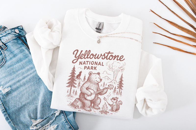 yellowstone-national-park-png-camping-png-bear-art-retro-campfire-s