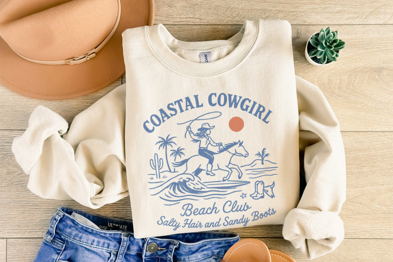coastal-cowgirl-beach-club-png-retro-western-cowgirl-png-beach-summe