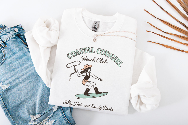 coastal-cowgirl-beach-club-png-salty-hair-and-sandy-boots-retro-west
