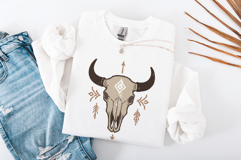 boho-bull-skull-png-western-skull-png-art-tribal-geometric-southwest