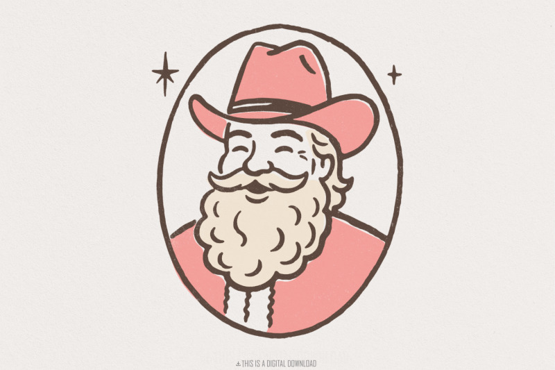 cowboy-png-western-png-christmas-png-vintage-santa-retro-holiday-a