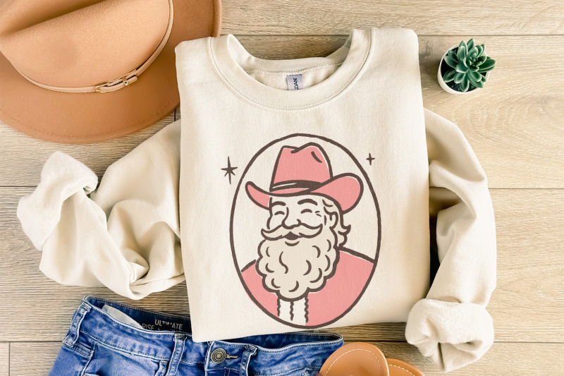 cowboy-png-western-png-christmas-png-vintage-santa-retro-holiday-a