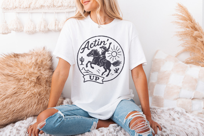 actin-039-up-png-cowgirl-horse-western-shirt-wild-west-rodeo-png-design