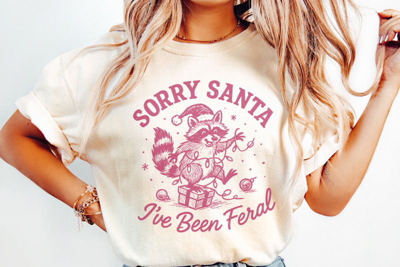 sorry-santa-ive-been-feral-png-christmas-raccoon-funny-holiday-shirt