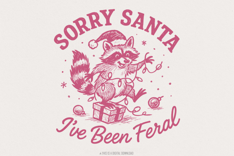 sorry-santa-ive-been-feral-png-christmas-raccoon-funny-holiday-shirt
