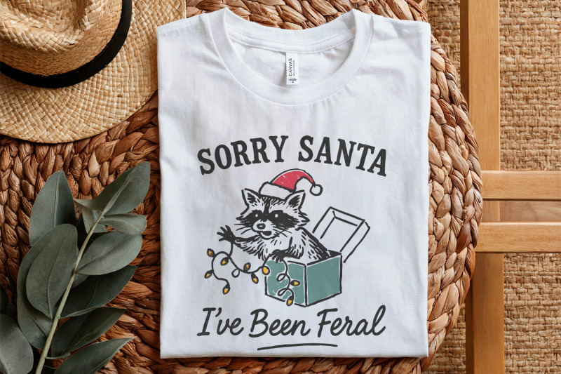 sorry-santa-i-039-ve-been-feral-png-christmas-raccoon-shirt-digital-downlo