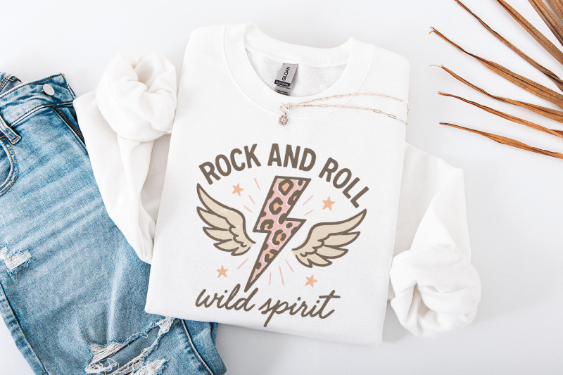 rock-and-roll-wild-spirit-png-retro-lightning-bolt-leopard-print-png