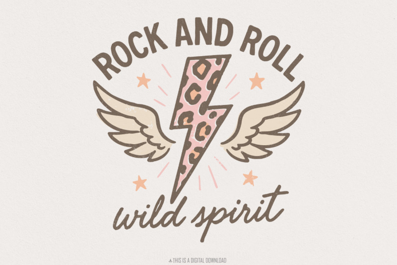 rock-and-roll-wild-spirit-png-retro-lightning-bolt-leopard-print-png