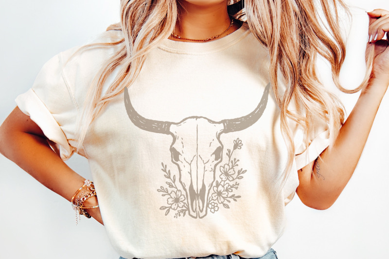 boho-cow-skull-png-floral-skull-art-steer-skull-png-rustic-western