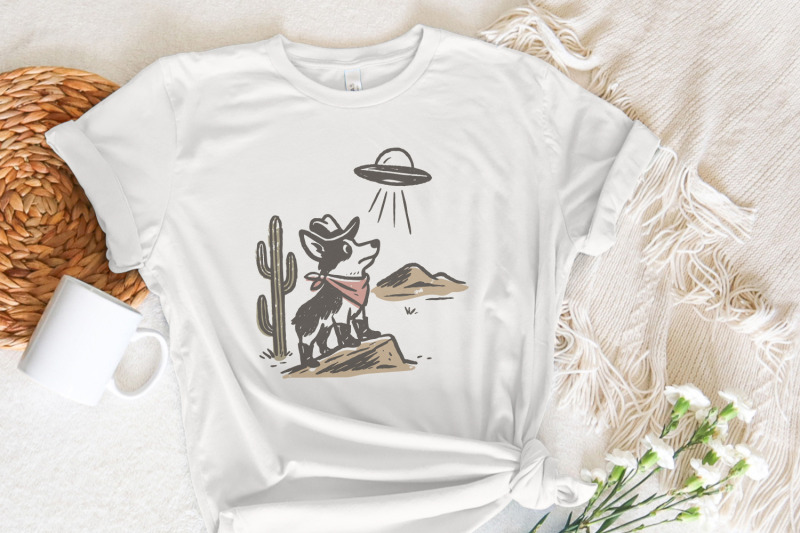 retro-cowboy-dog-and-ufo-encounter-png-western-corgi-desert-funny-spa