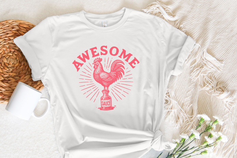 awesome-sauce-png-retro-rooster-shirt-funny-chicken-sublimation-dig