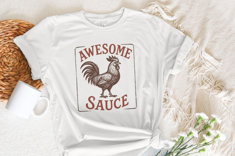 awesome-sauce-rooster-png-funny-farm-animal-png-retro-kitchen-art-pr