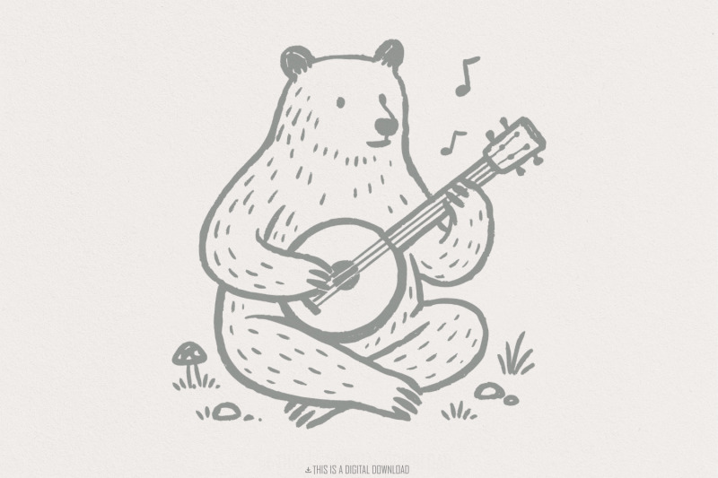 bear-playing-banjo-png-cute-animal-music-illustration-png-woodland-f