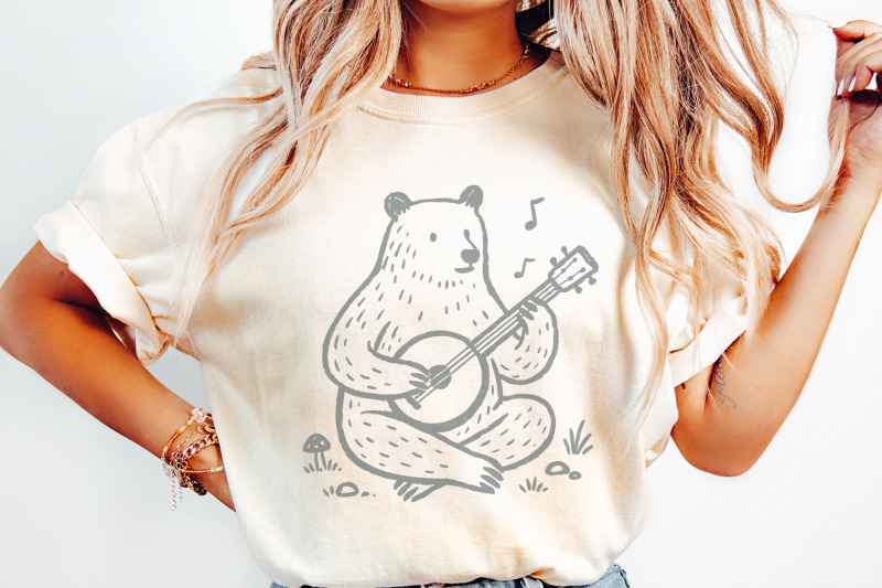 bear-playing-banjo-png-cute-animal-music-illustration-png-woodland-f