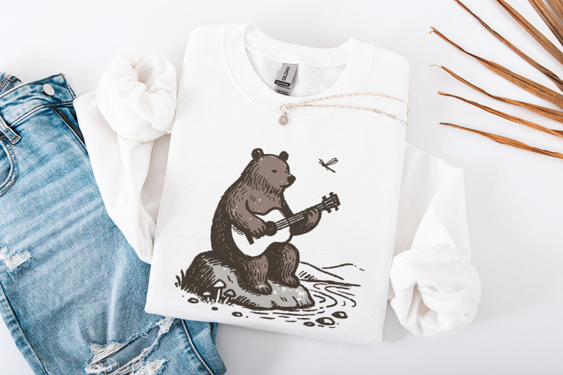 bear-with-guitar-png-guitarist-bear-unique-animal-playing-guitar-art