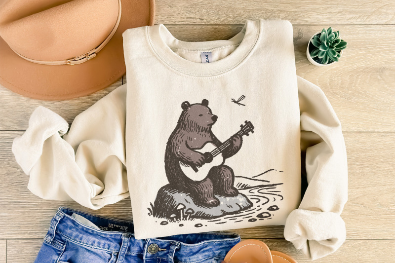 bear-with-guitar-png-guitarist-bear-unique-animal-playing-guitar-art