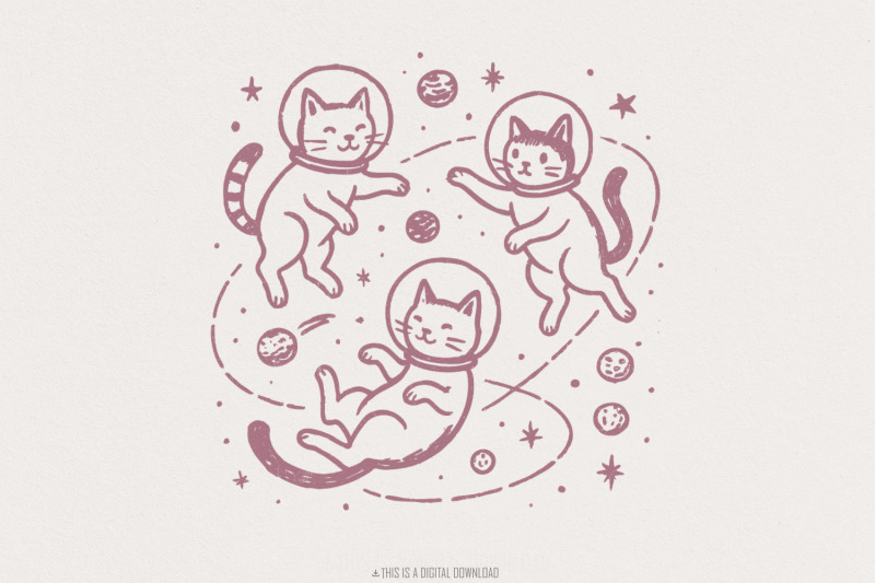 space-cat-astronaut-cat-cosmic-cat-png-whimsical-galaxy-cat-art-png