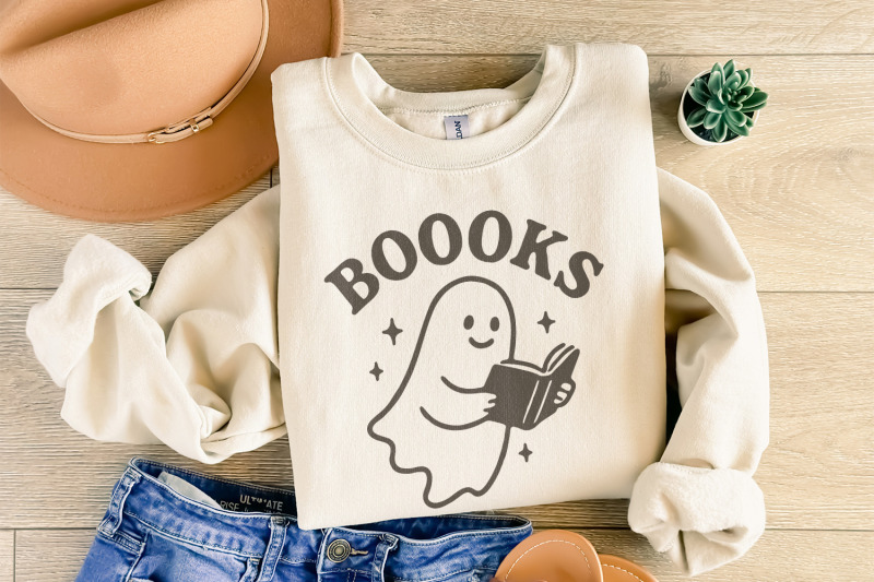 boooks-png-cute-reading-ghost-clipart-halloween-png-book-lover-gift