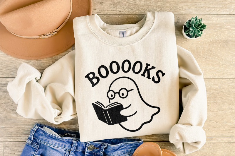 booooks-ghost-reading-png-cute-halloween-book-lover-png-funny-bookis