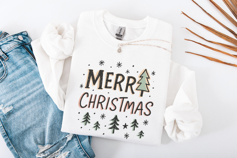 merry-christmas-png-retro-christmas-png-hand-drawn-christmas-tree-c