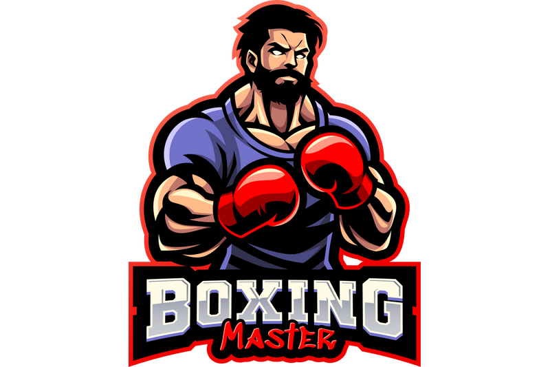 boxing-master-esport-mascot-logo-design