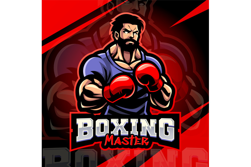 boxing-master-esport-mascot-logo-design