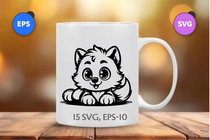 cute-lying-wolf-cub-svg
