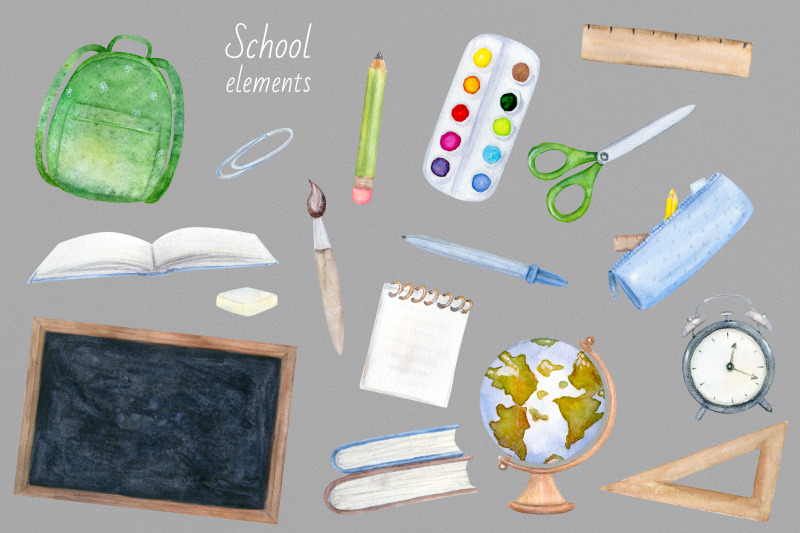 watercolor-school-clipart-png