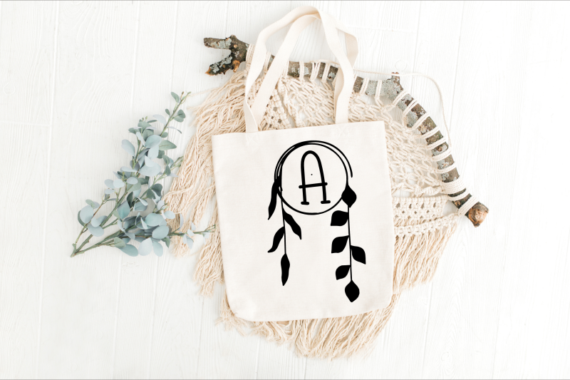 wild-leaf-boho-monogram