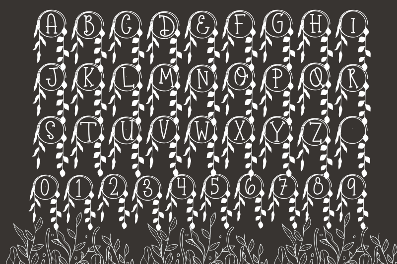wild-leaf-boho-monogram