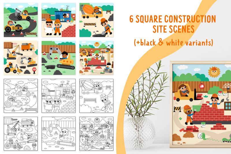 construction-site-clipart-seamless-patterns-designs-collection