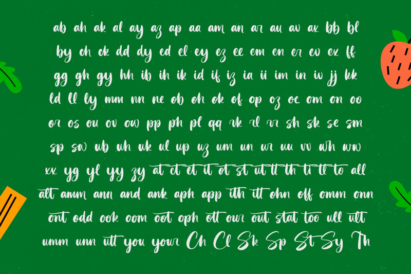 practice-snack-bold-handwritten-font