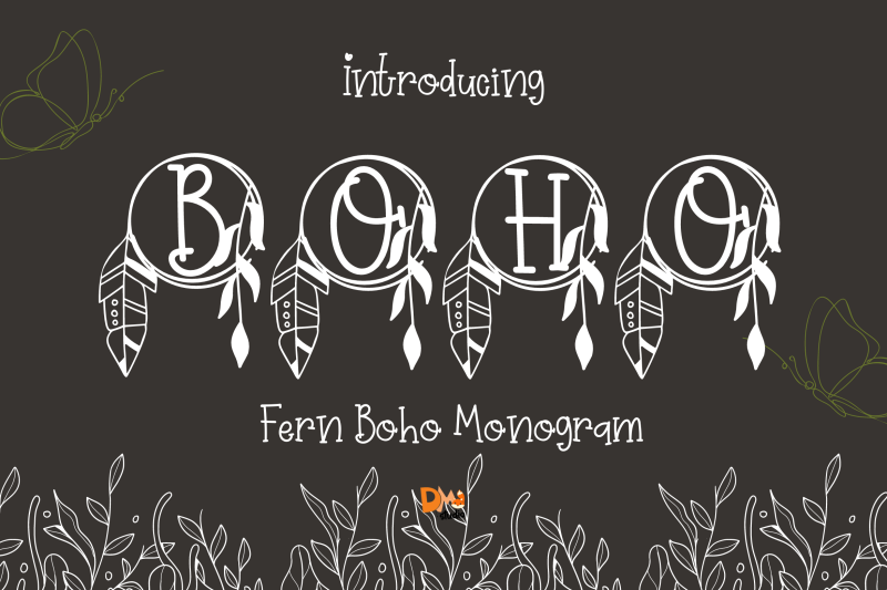 fern-boho-monogram