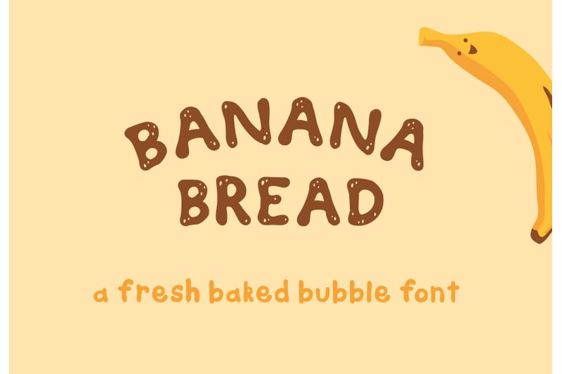 banana-bread-bubble-font