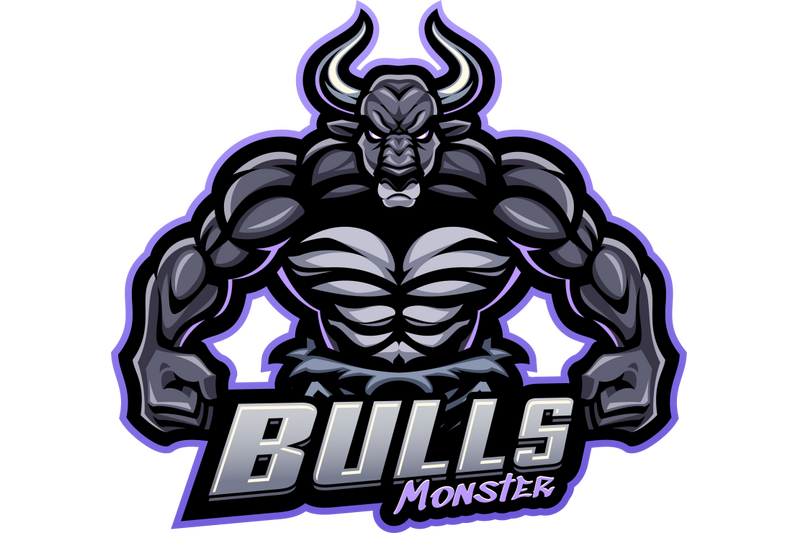 bulls-monsterbulls-monster-esport-mascot-logo-design
