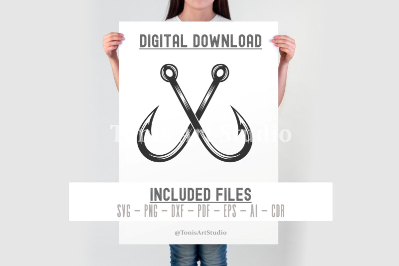 crossed-fishing-hooks-svg-bass-hook-logo-for-cricut-crafts