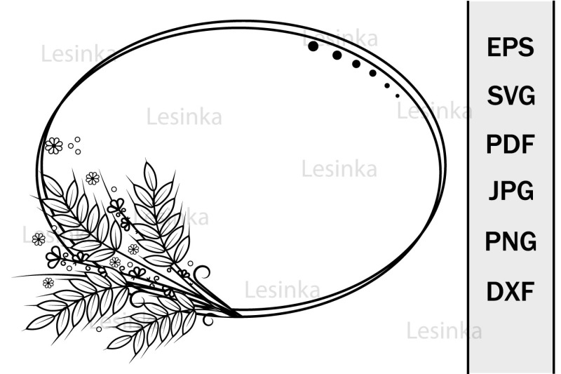 cute-round-border-frame-made-of-wheat-ears-clipart-svg