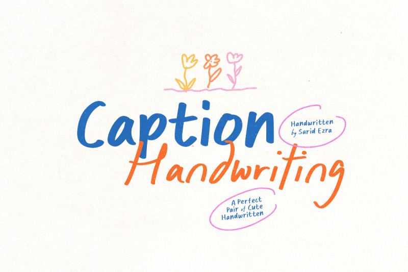 caption-handwriting-cute-font-duo