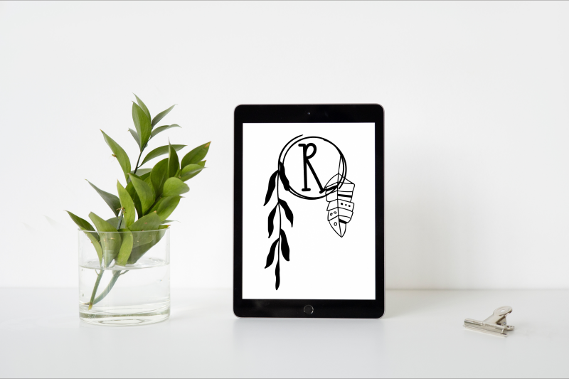 boho-fern-monogram