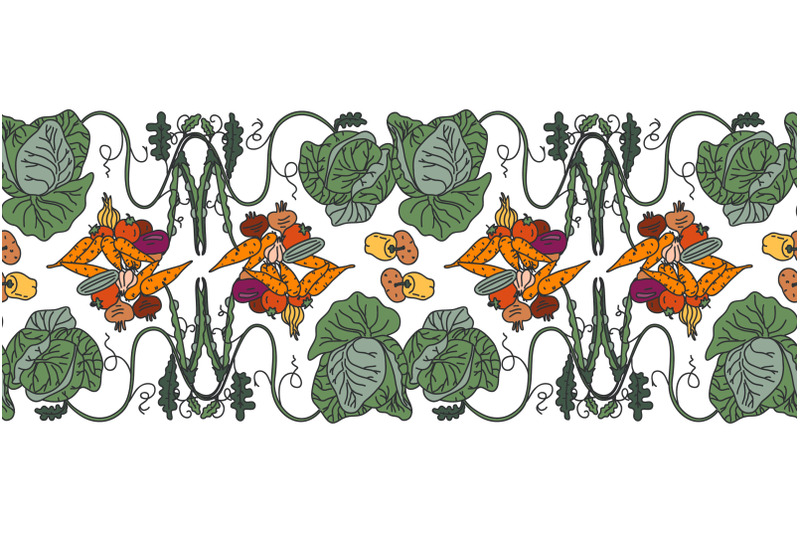 botanical-decorative-different-vegetables-horizontal-seamless-pattern