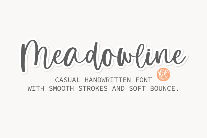 meadowline-a-casual-handwritten-font