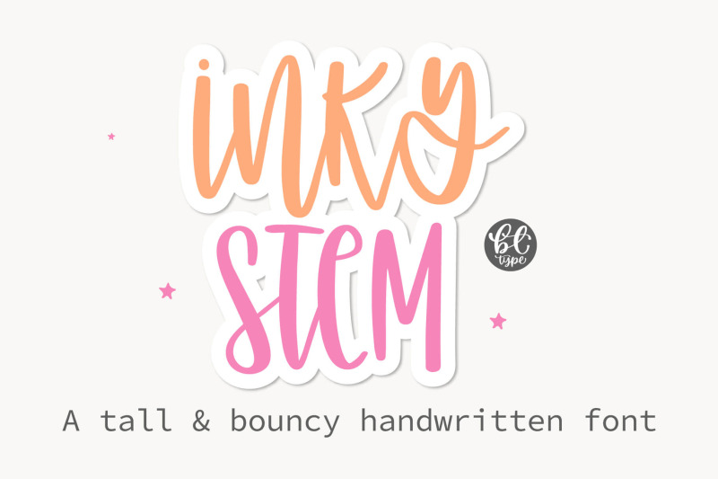 inky-stem-a-tall-and-bouncy-font