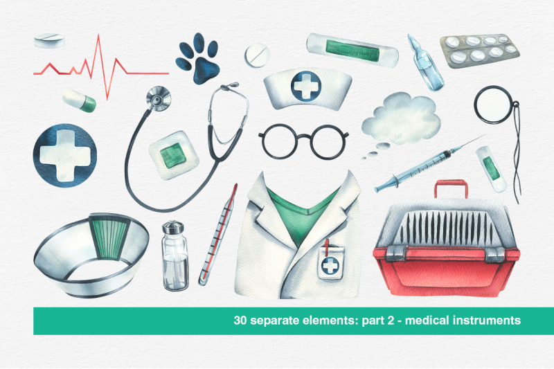 veterinary-clinic-watercolor-clip-art