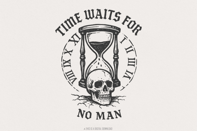 time-waits-for-no-man-skull-hourglass-png-vintage-gothic-png-file-mo